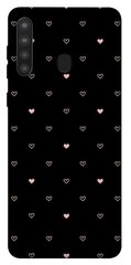 Чехол для Samsung Galaxy A21 PandaPrint Сердечки паттерн