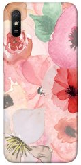 Чохол для Xiaomi Redmi 9A PandaPrint Акварельні квіти 3 квіти