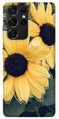 Чехол для Samsung Galaxy S21 Ultra PandaPrint Два подсолнуха цветы