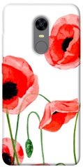 Чехол для Xiaomi Redmi 5 Plus PandaPrint Акварельные маки цветы