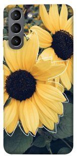 Чохол для Samsung Galaxy S21 PandaPrint Два соняшнику квіти
