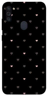Чохол для Samsung Galaxy M11 PandaPrint Серденька патерн