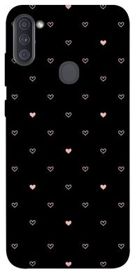 Чехол для Samsung Galaxy A11 PandaPrint Сердечки паттерн