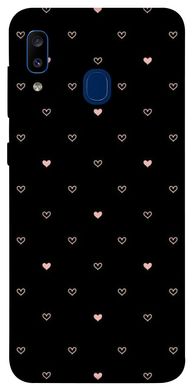 Чехол для Samsung Galaxy A20 / A30 PandaPrint Сердечки паттерн