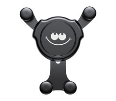 Автодержатель Baseus Emoticon Gravity Car Mount Air Vent SUYL - EMHJ чорний, Черный