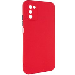 Чехол TPU Square Full Camera для Samsung Galaxy A03s Красный