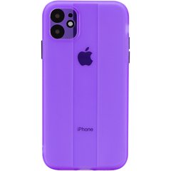 Чехол TPU Glossy Line Full Camera для Apple iPhone 12 (6.1"") Сиреневый