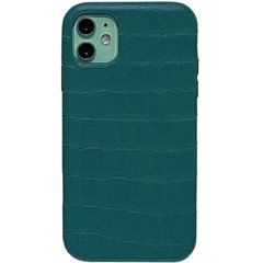 Шкіряний чохол Croco Leather для Apple iPhone 11 (6.1"") Green