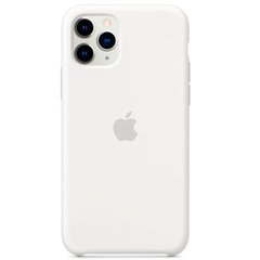 Чехол Silicone case Original 1:1 (AAA) для Apple iPhone 11 Pro Max (6.5") (Белый / White) Лучшее качество!!