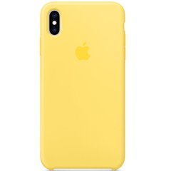 Чохол Silicone case orig 1: 1 (AAA) для Apple iPhone X / Xs (Жовтий / Canary Yellow)