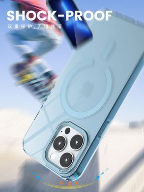 Чехол для iPhone 14 Pro Matt Clear Case with Magsafe Yellow