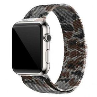 Ремінець для Apple Watch 42/44/45 mm Milanese Loop Brown Gray