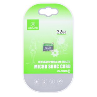 Карта памяти USAMS US-ZB094 TF High Speed Card 32 Gb (Зеленый)