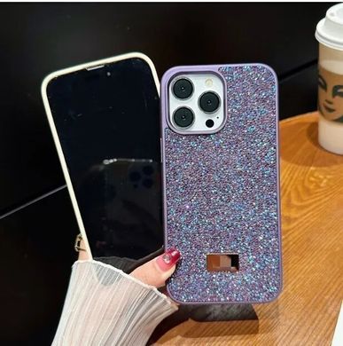 Чехол для iPhone 14 Pro Swarovski со стразами Silver