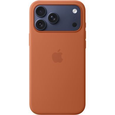 Чохол Silicone case Original 1:1 (AAA) with Magsafe для Apple iPhone 17 Pro Max (Теракотовий / Terra Cotta)