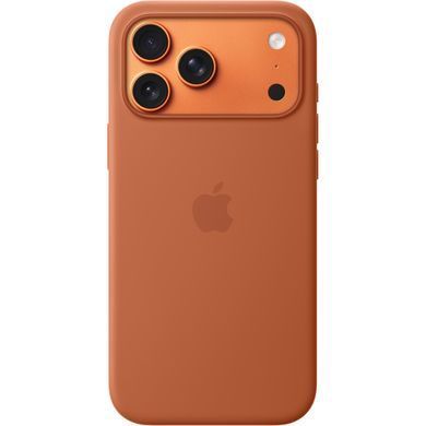 Чохол Silicone case Original 1:1 (AAA) with Magsafe для Apple iPhone 17 Pro Max (Теракотовий / Terra Cotta)