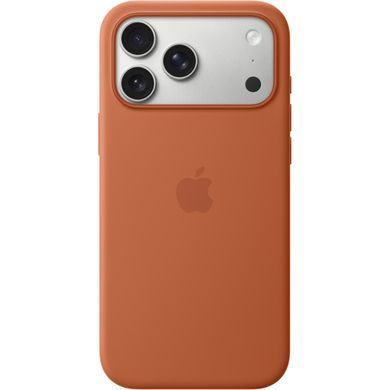 Чохол Silicone case Original 1:1 (AAA) with Magsafe для Apple iPhone 17 Pro Max (Теракотовий / Terra Cotta)