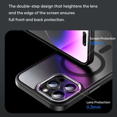 Чохол для iPhone 16 Pro Max Rock Premium Metal Lens Shield with magnetic Black