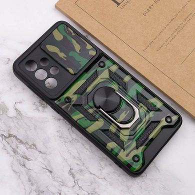 Ударопрочный чехол Camshield Serge Ring Camo для Samsung Galaxy A23 4G Зеленый / Army Green