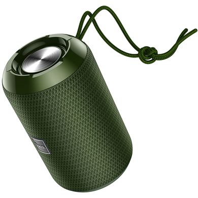 Акустика HOCO Trendy sound sports wireless speaker IPX5 HC1 | BT, TWS, AUX, FM, TF, USB | dark green