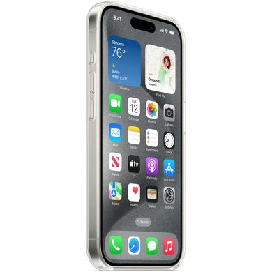 Чехол для Apple iPhone 15 Clear Case MagSafe (АА) Прозрачный