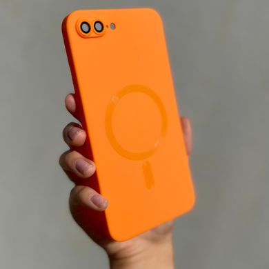 Чехол для iPhone 7 Plus / 8 Plus Sapphire Matte with MagSafe + стекло на камеру Orange