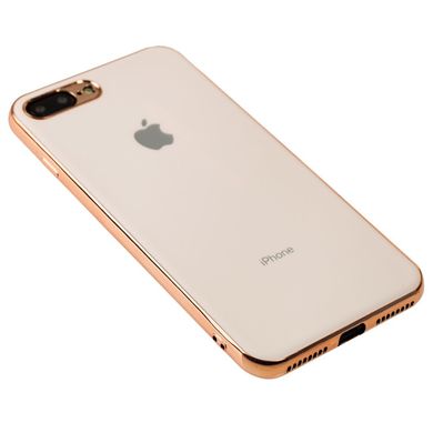 Чохол для iPhone 7 Plus / 8 Plus Silicone case матовий (TPU) рожево-золотистий