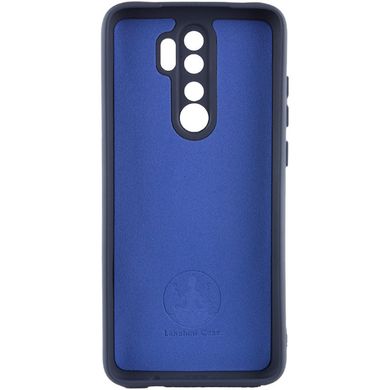 Чехол для Xiaomi Redmi Note 8 Pro Silicone Full camera закрытый низ + защита камеры Синий / Midnight blue