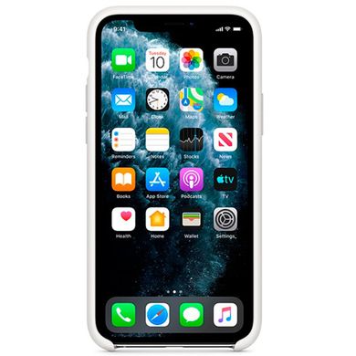 Чехол Silicone case Original 1:1 (AAA) для Apple iPhone 11 Pro Max (6.5") (Белый / White) Лучшее качество!!