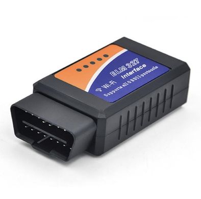 Автосканер ELM327 WiFi диагностический адаптер для автомобиля IOS iphone Android OBD2 1.5V версия OBDII, Black