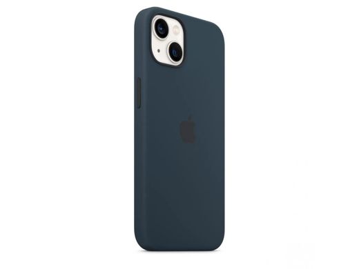 Чохол Silicone case Original 1:1 (AAA) with Magsafe для Apple iPhone 13 (6.1") (Синій / Abyss Blue)