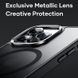 Чехол для iPhone 16 Pro Max Rock Premium Metal Lens Shield with magnetic Black