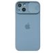 Чехол для iPhone 13 Silicone with Logo hide camera + шторка на камеру Faraway Blue