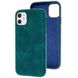Кожаный чехол Croco Leather для Apple iPhone 11 (6.1"") Green