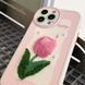 Чехол для iPhone 14 Pro Max Tulips Plush Case Pink