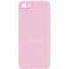 Силиконовый чехол Candy Full Camera для Apple iPhone 7 / 8 / SE (2020) Розовый / Pink Sand