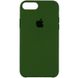 Чохол silicone case for iPhone 7 Plus/8 Plus Dark Olive / Зелений