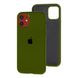 Чехол для iPhone 11 Silicone Full Virid / темно - зеленый / закрытый низ