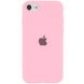 Чехол Silicone Case Full Protective (AA) для Apple iPhone SE (2020) (Розовый / Light pink)