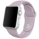 Силиконовый ремешок для Apple watch 38mm / 40mm (Серый / Lavender)
