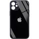 TPU+Glass чехол GLOSSY Logo Full camera (opp) для Apple iPhone 12 mini (5.4") (Черный)