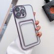 Чехол для iPhone 12 Pro Max Pocket Glossy Case + стекло на камеру Deep Purple