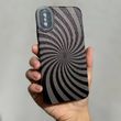 Чохол для iPhone X / XS Rubbed Print Silicone Spiral