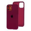 Чохол для iPhone 11 Silicone Full marsala / бордовий / закритий низ