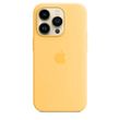 Чехол Silicone case Original 1:1 (AAA) with Magsafe для Apple iPhone 14 Pro (6.1") (Желтый / Sunglow)