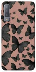 Чехол для Samsung A750 Galaxy A7 (2018) PandaPrint Порхающие бабочки паттерн