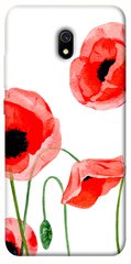 Чохол для Xiaomi Redmi 8a PandaPrint Акварельні маки квіти