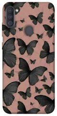 Чехол для Samsung Galaxy A11 PandaPrint Порхающие бабочки паттерн