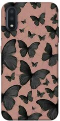 Чехол для Samsung Galaxy A01 PandaPrint Порхающие бабочки паттерн