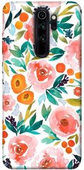 Чехол для Xiaomi Redmi Note 8 Pro PandaPrint Акварельные цветы 2 цветы